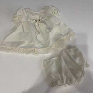 Bright Future 6-9 Months Vintage Baby Dress creamy white